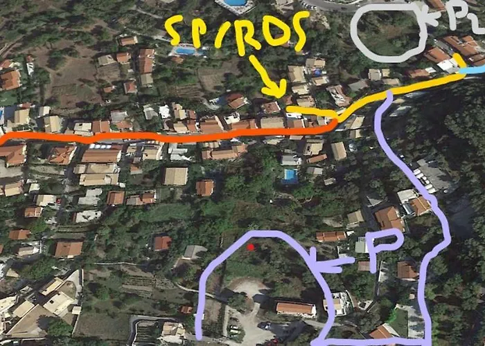 Spiros - Agios Gordios Beach, Corfu, Greece Apartament